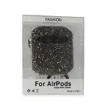 Airpods 2 (2.nesil) Mira Taşlı Kılıf - Siyah-3