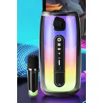Pluse 7 Mikrofonlu Rgb Kablosuz Hoparlör - Beyaz-3