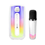 Pluse 7 Mikrofonlu Rgb Kablosuz Hoparlör - Beyaz-1