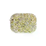 Airpods Pro 2 (2.nesil) Luz Taşlı Kılıf - Gold-3