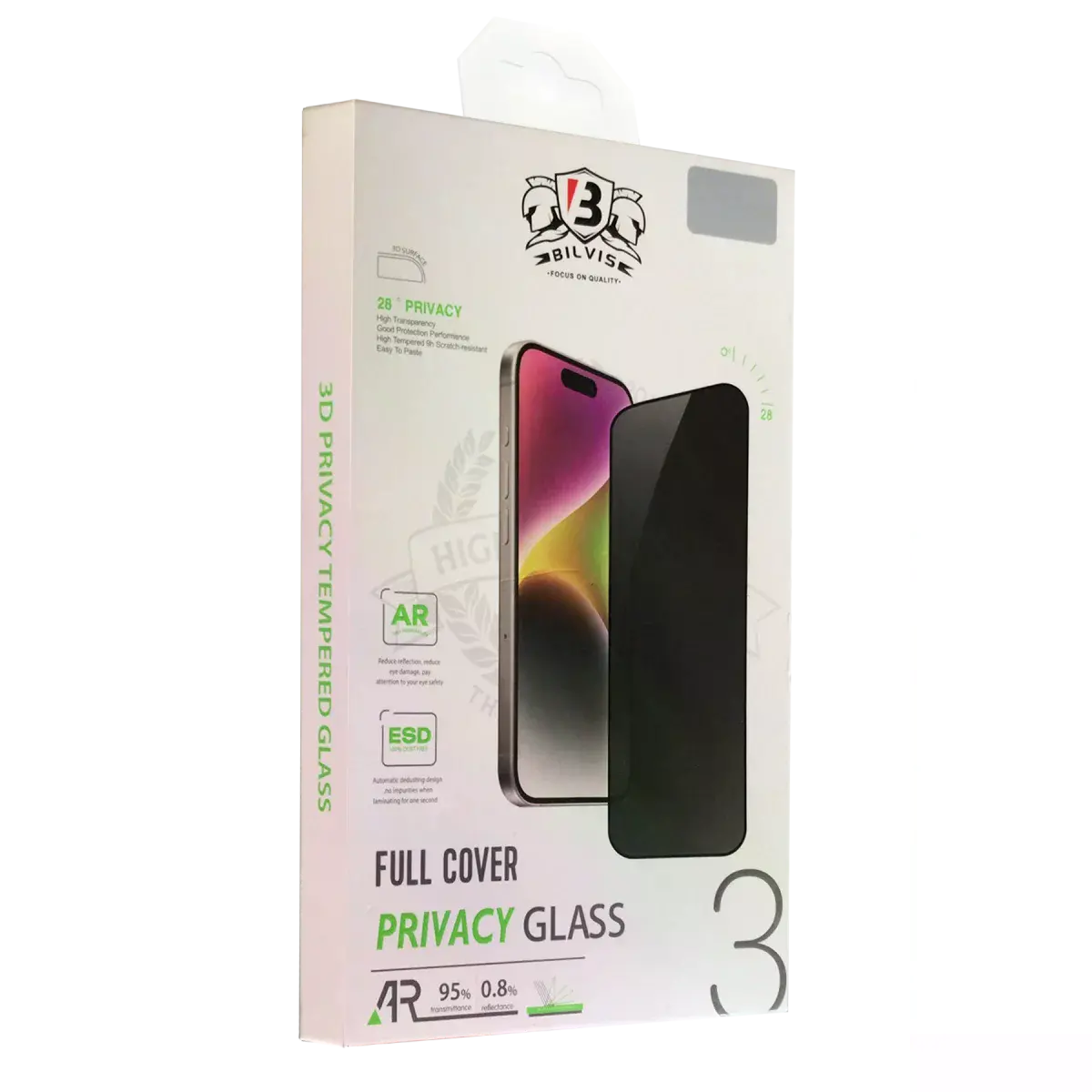 İphone 12 Pro Max Bilvis 3d Hayalet Cam Ekran Koruyucu