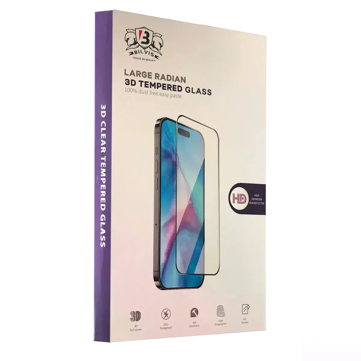 İphone 16 Pro Bilvis 3d Radian Cam Ekran Koruyucu