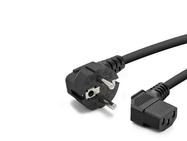 Kasa Güç Kablosu C13 3 Pin 1 Mm 500W L Tip 1.8 M HDX5555