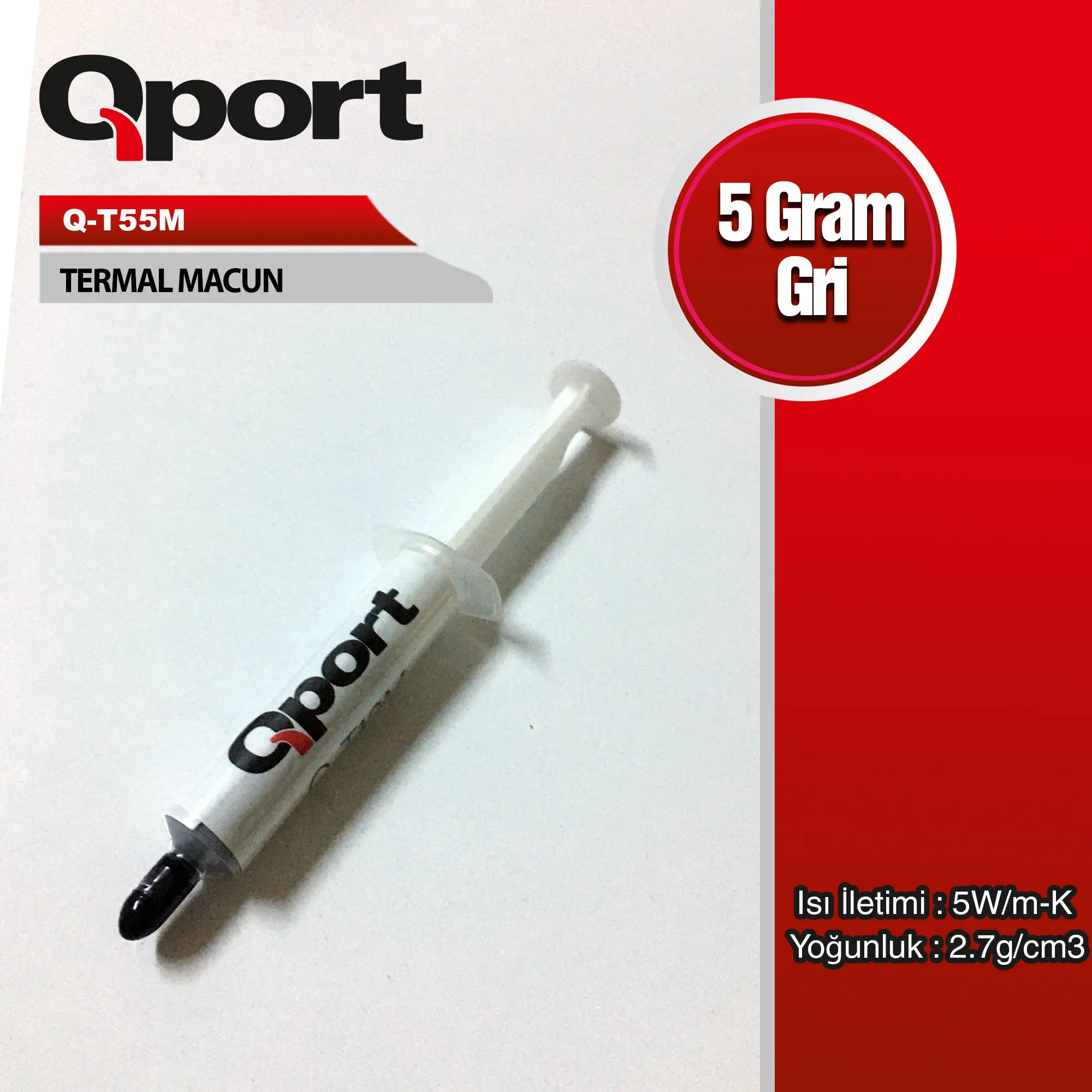 (Q-T55M) 5GRAM 5W/M-K 2.7/CM3 TERMAL MACUN
