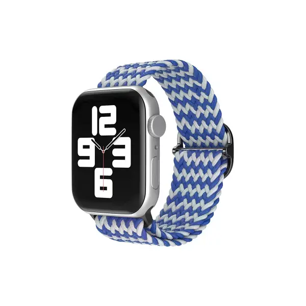 Watch 38mm  Kordon - Zigzag Beyaz-mavi