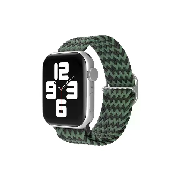 Watch 38mm  Kordon - Zigzag Yeşil-siyah