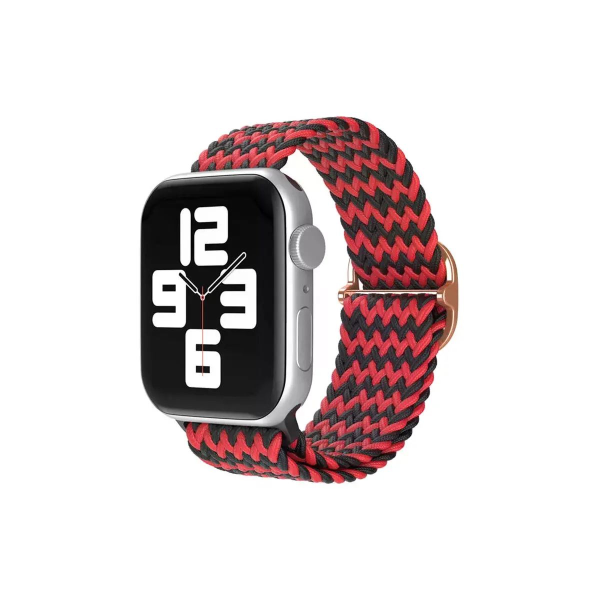 Watch 42mm  Kordon - Zigzag Kırmızı-siyah