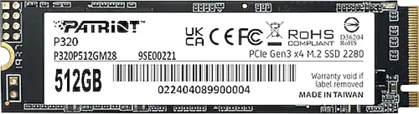 P320 512GB 3000/2200MB/s NVMe M2 SSD Disk (P320P512GM28)