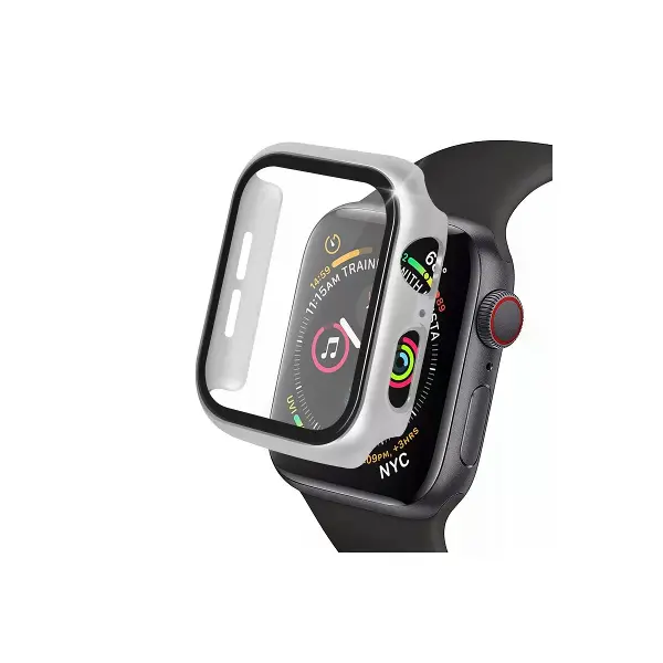 Watch 41mm Camlı Kasa Ekran Koruyucu - Gümüş