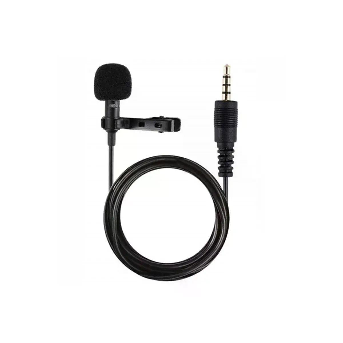 3.5mm Jak 1.5 Metre Double Mikrofon - Siyah