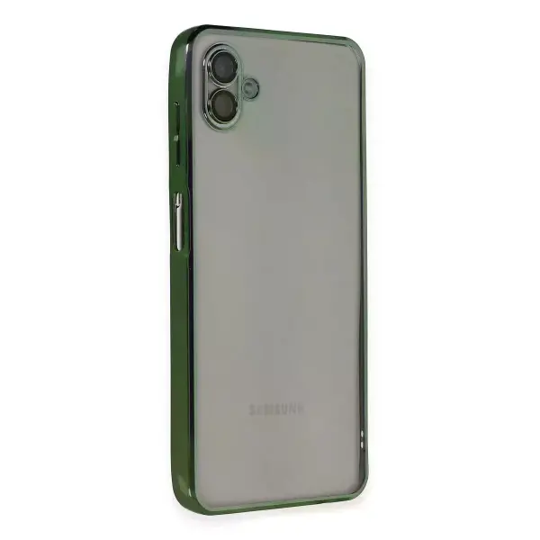 Samsung Galaxy A04 Kılıf Razer Lensli Silikon - Yeşil