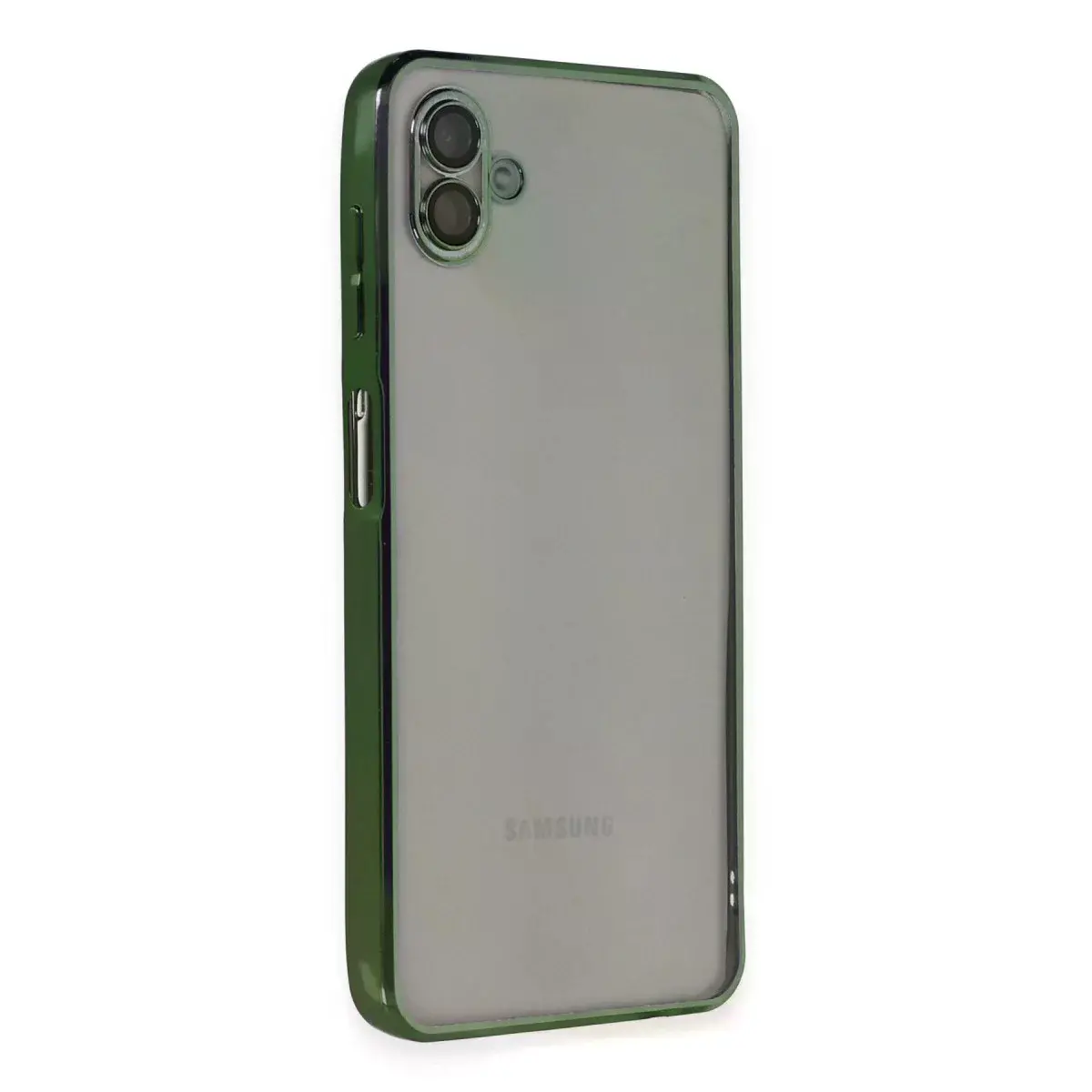 Samsung Galaxy A04 Kılıf Razer Lensli Silikon - Yeşil