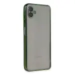 Samsung Galaxy A04 Kılıf Razer Lensli Silikon - Yeşil-1