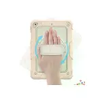 iPad 5 Air 9.7 Kılıf Strap New Tablet Kapak - Pembe-3