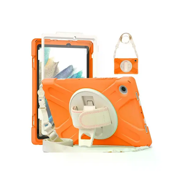 Samsung Galaxy X200 Tab A8 10.5 Kılıf Amazing Tablet Kapak - Turuncu