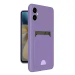 Samsung Galaxy A05 Kelvin Kartvizitli Silikon - Lila-1
