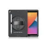 İpad 10.2 (7.nesil) Kılıf Hand Strap Tablet Kılıfı - Siyah-1