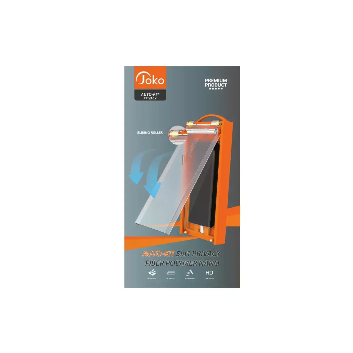 Joko Samsung Galaxy S22 AutoKit 5in1 Fiber Hayalet Polymer Nano Ekran Koruyucu