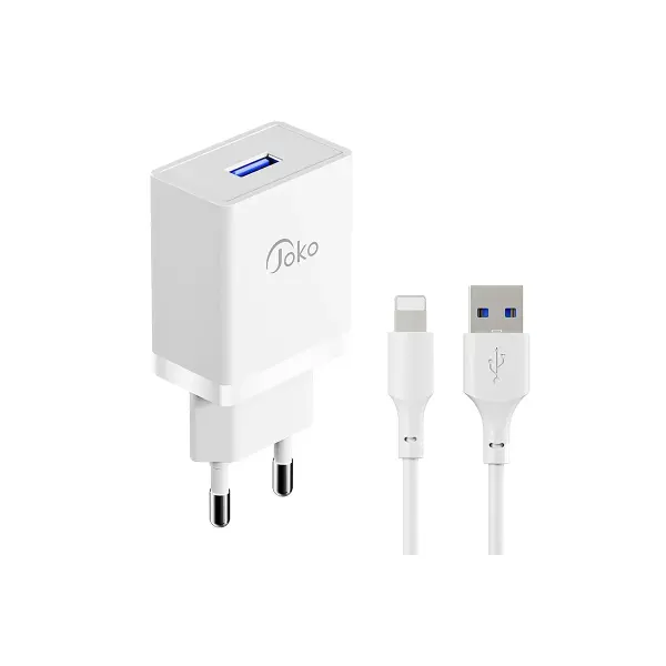 Joko JK77 12W + PX17 1M 2.4A Usb to Lightning Kablolu PD Şarj Cihazı
