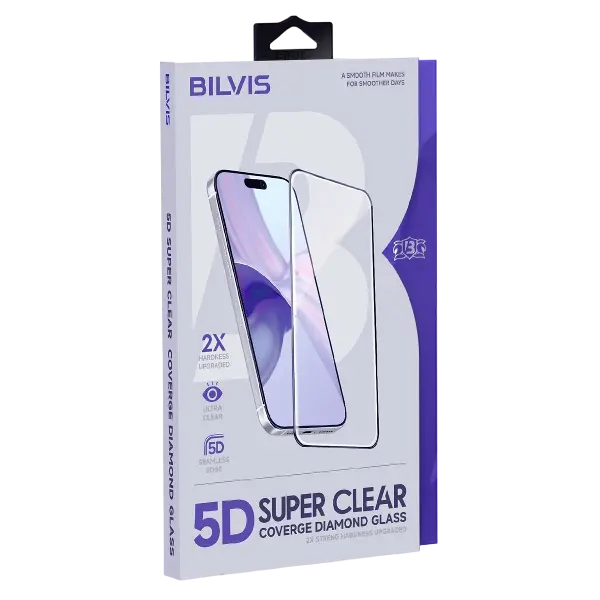İphone 17 Bilvis 3d Cam Ekran Koruyucu - Siyah