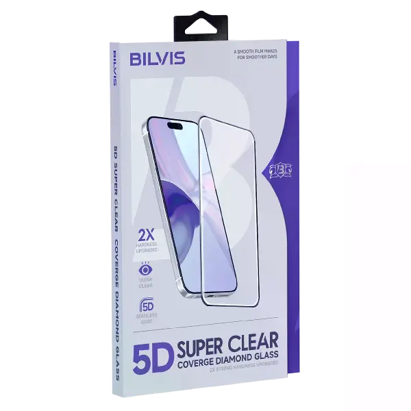 İphone 17 Pro Bilvis 3d Cam Ekran Koruyucu - Siyah