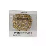 Airpods Pro 2 (2.nesil) Mira Taşlı Kılıf - Gold-3