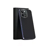 Joko  iPhone 15 Pro Kılıf Aramid 600D Kevlar Karbon Fiber Magsafe Kapak - Lacivert-2