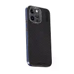 Joko  iPhone 15 Pro Kılıf Aramid 600D Kevlar Karbon Fiber Magsafe Kapak - Lacivert-1