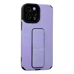 Newface Apple iPhone 12 Pro Max Kılıf Mega Standlı Silikon - Lila-2