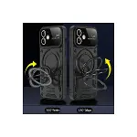 İphone 11 Kılıf Joy Lens Standlı Kapak - Mor-2