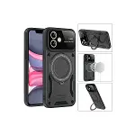 İphone 11 Kılıf Joy Lens Standlı Kapak - Mor-3