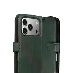 İphone 17 Pro Trend S Plus Kapaklı Kılıf - Yeşil-2