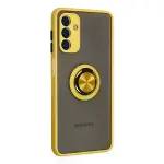 Samsung Galaxy A04s Kılıf Montreal Yüzüklü Silikon Kapak - Sarı-2