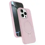 İphone 15 Pro Max Regal Magsafe Standlı Kapak - Açık Pembe-1