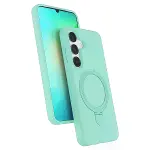 Samsung Galaxy S25 Regal Magsafe Standlı Kapak - Su Yeşili-1