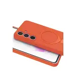 Samsung Galaxy S25 Fe Regal Magsafe Standlı Kapak - Turuncu-4