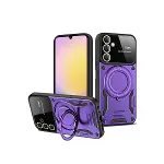 Samsung Galaxy S25 Kılıf Joy Lens Standlı Kapak - Mor-1
