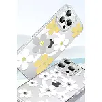 Joko  iPhone 15 Pro Floral Magsafe Kapak - Beyaz-2