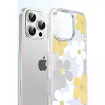 Joko  iPhone 15 Pro Floral Magsafe Kapak - Beyaz-5