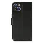 iPhone 14 Kılıf Trend S Plus Kapaklı Kılıf - Siyah-1
