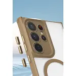 Samsung Galaxy S23 Ultra Kılıf Enka Magsafe Silikon Kılıf - Lacivert-2