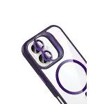 Joko  iPhone 17 Remim Lensli Magsafe Standlı Kapak - Derin Mor-4