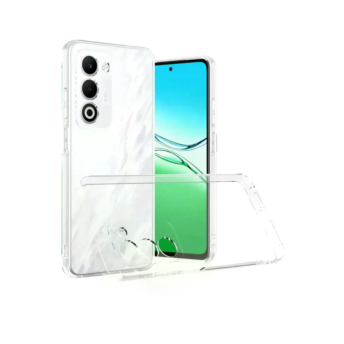Oppo A5 4g Lüx Şeffaf Silikon - Şeffaf