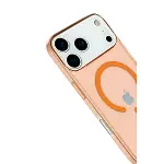 İphone 18 Pro/17 Pro Pc Real Magsafe Kapak - Turuncu-3