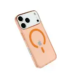İphone 18 Pro Max/17 Pro Max Kılıf Pc Real Magsafe Kapak - Turuncu-2