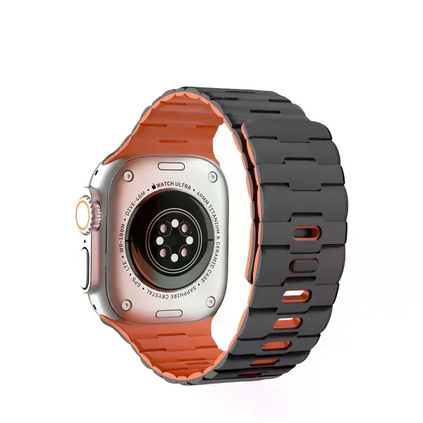 Watch Ultra 49mm Wowen Kordon (saat Değildir) - Siyah-turuncu