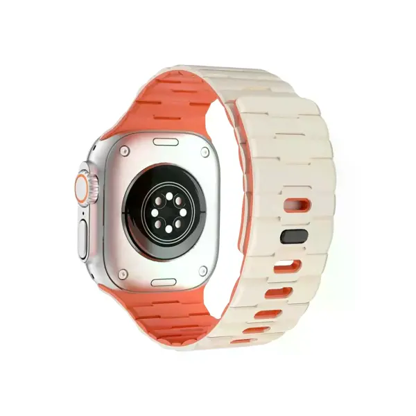Watch Ultra 49mm Wowen Kordon (saat Değildir) - Beyaz-turuncu