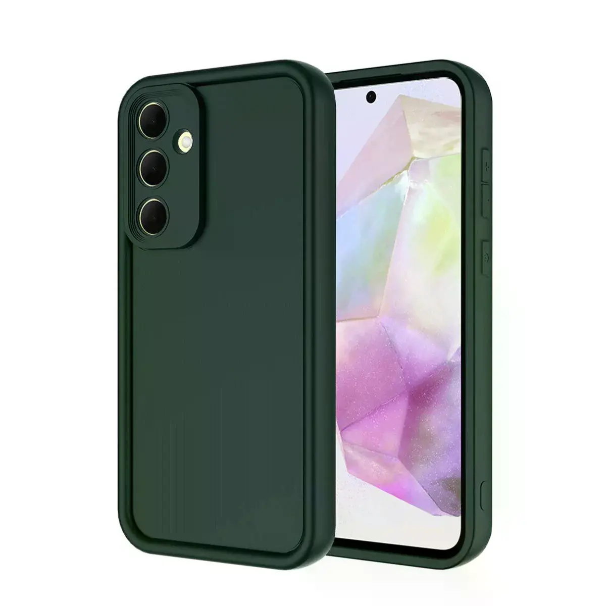 Samsung Galaxy A56 Kılıf Viera Silikon - Koyu Yeşil