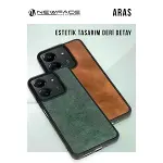 Samsung Galaxy A26 Kılıf Aras Deri Kapak - Siyah-3