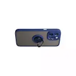 iPhone 14 Pro Max Kılıf Montreal Yüzüklü Silikon Kapak - Lacivert-4